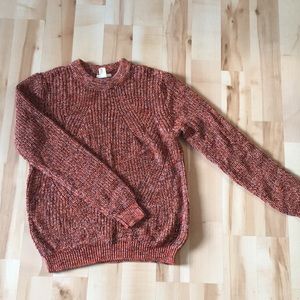 H&M Basics Orange Sweater. Size: L