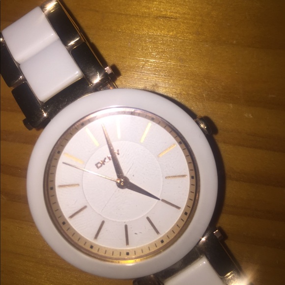 DKNY white and gold, everyday watch main image 3