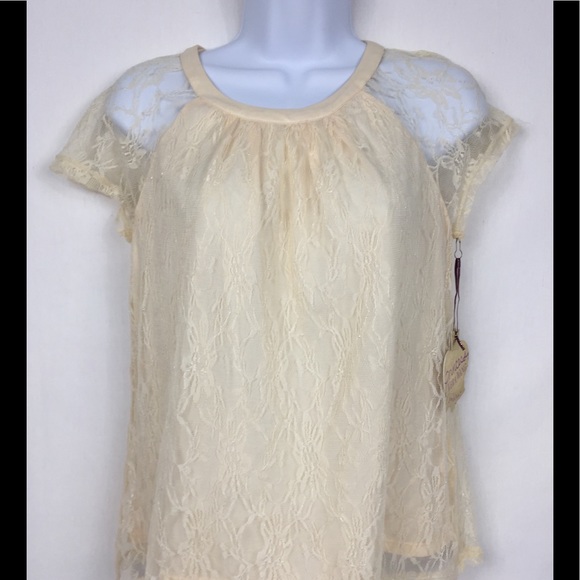 ❄️NEW❄️Princess Vera Lace Top Vera Wang Sz Md Cute - Picture 5 of 6