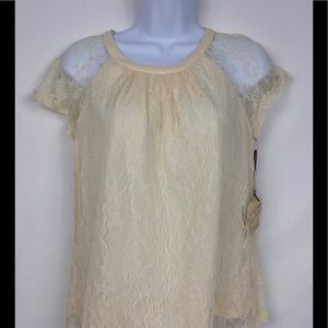 ❄️NEW❄️Princess Vera Lace Top Vera Wang Sz Md Cute