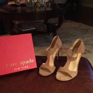 Kate Spade brown suede heels - 9M
