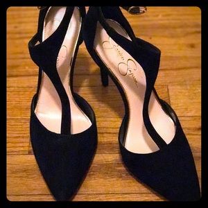 NWOB Jessica Simpson suede t-strap heels