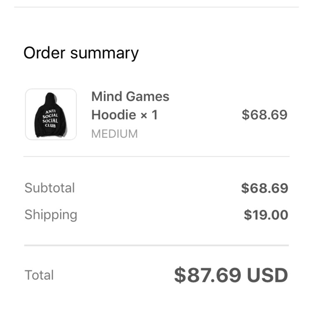 AntiSocial Social Club Hoodie