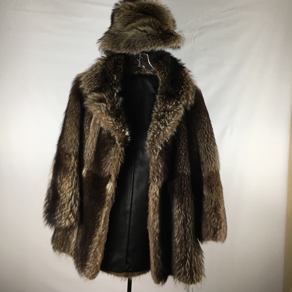 Fur jacket & hat