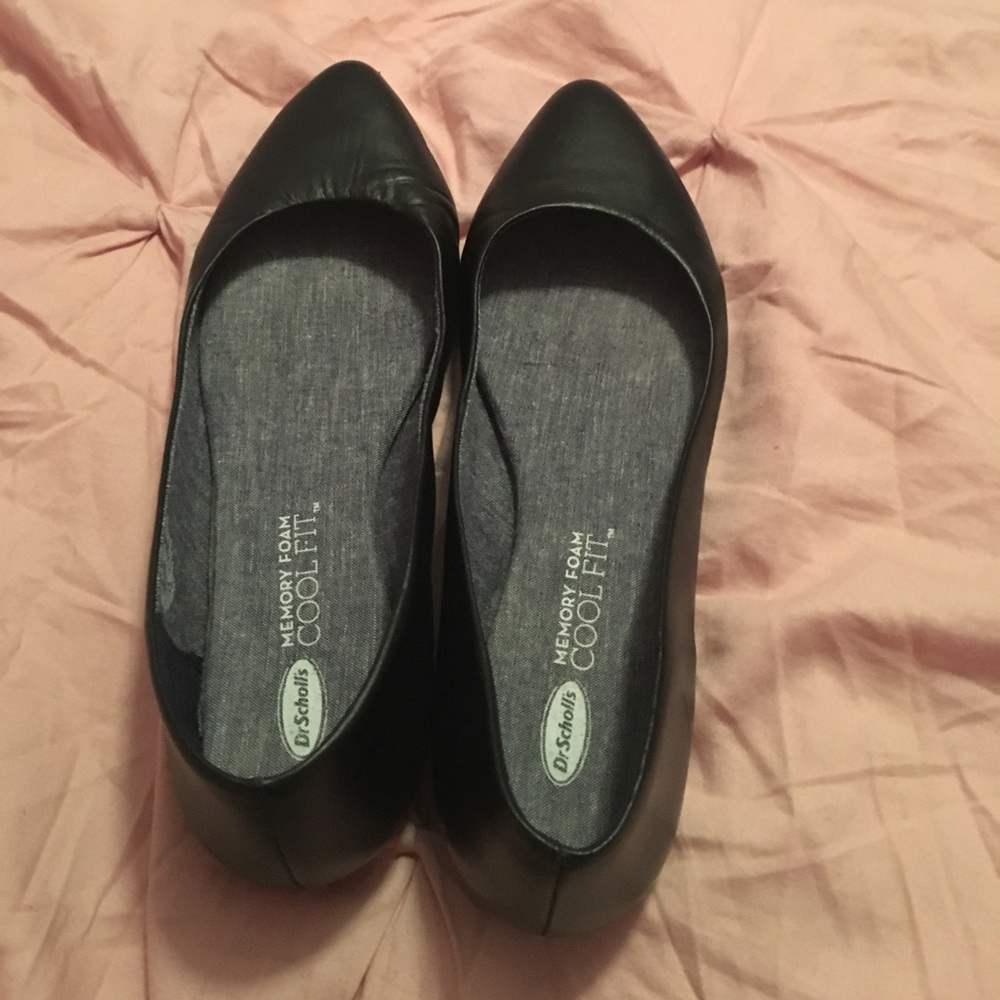 Dr. Scholl’s Memory Foam Cool Fit Black Flats