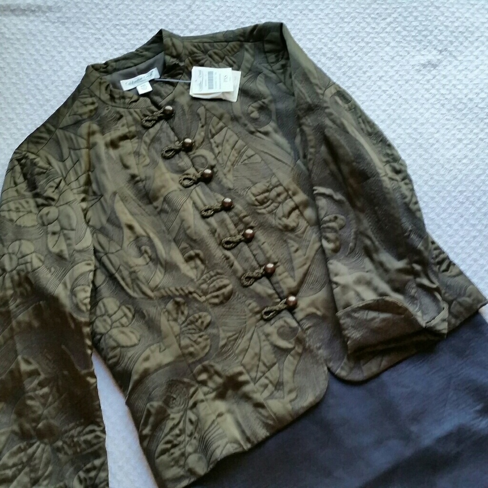 NEW Coldwater Creek PXS Silk Quilted Jacket