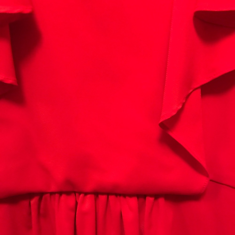 Red Ruffled Dress - Picture 4 of 4