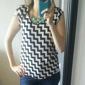 Downeast sheer zigzag shirt