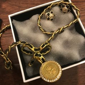 Authentic vintage Chanel necklace and earrings