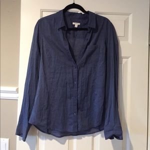 Caslon 100% cotton button up shirt
