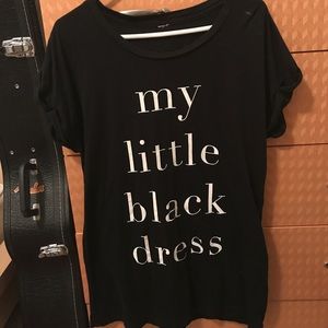 "Little Black Dress" t-shirt