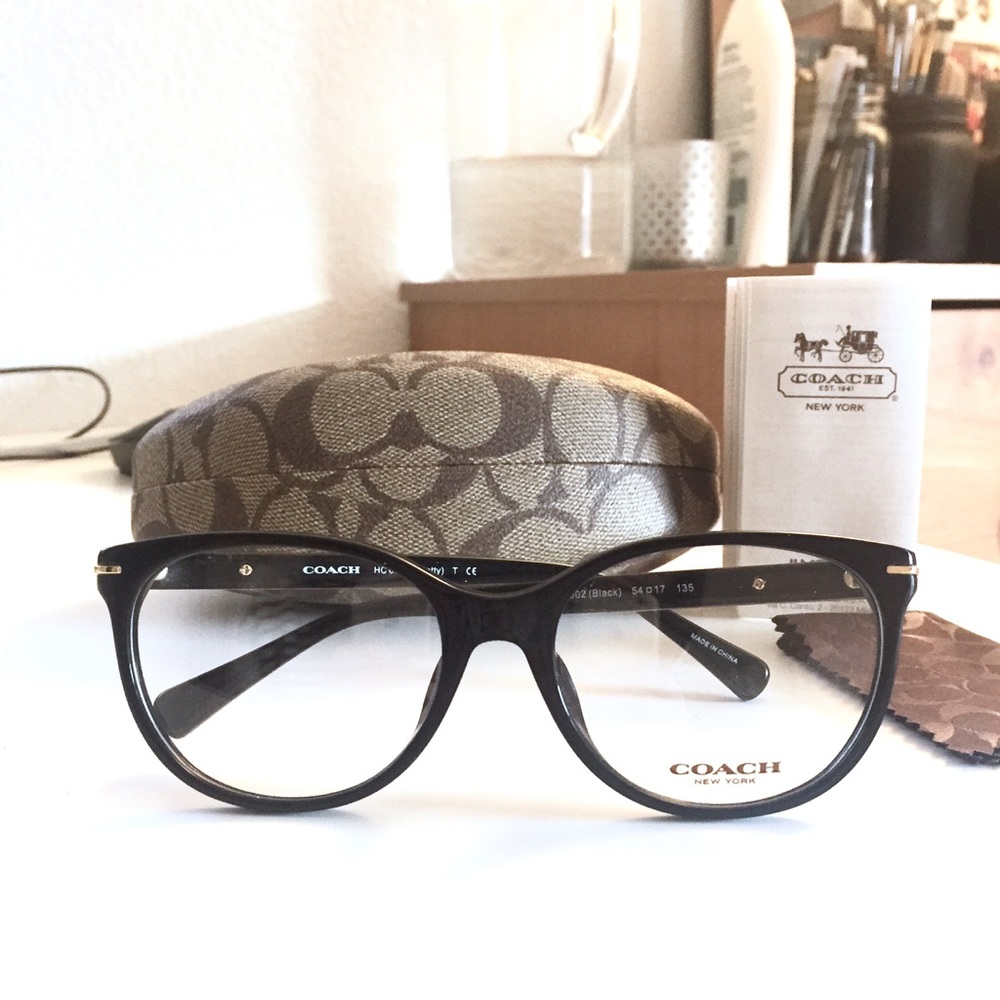 Coach glasses + case