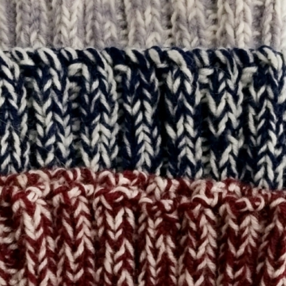 NAVY BLUE KNITTED HEADBAND - Picture 3 of 3
