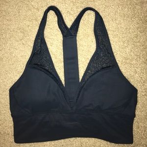 Lululemon deep plunge navy sports bra
