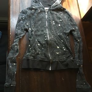 New without tag black with white speckle jacket