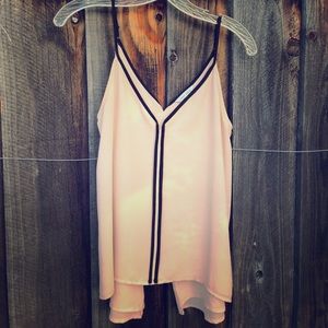 Blush Naked Zebra Tank Top