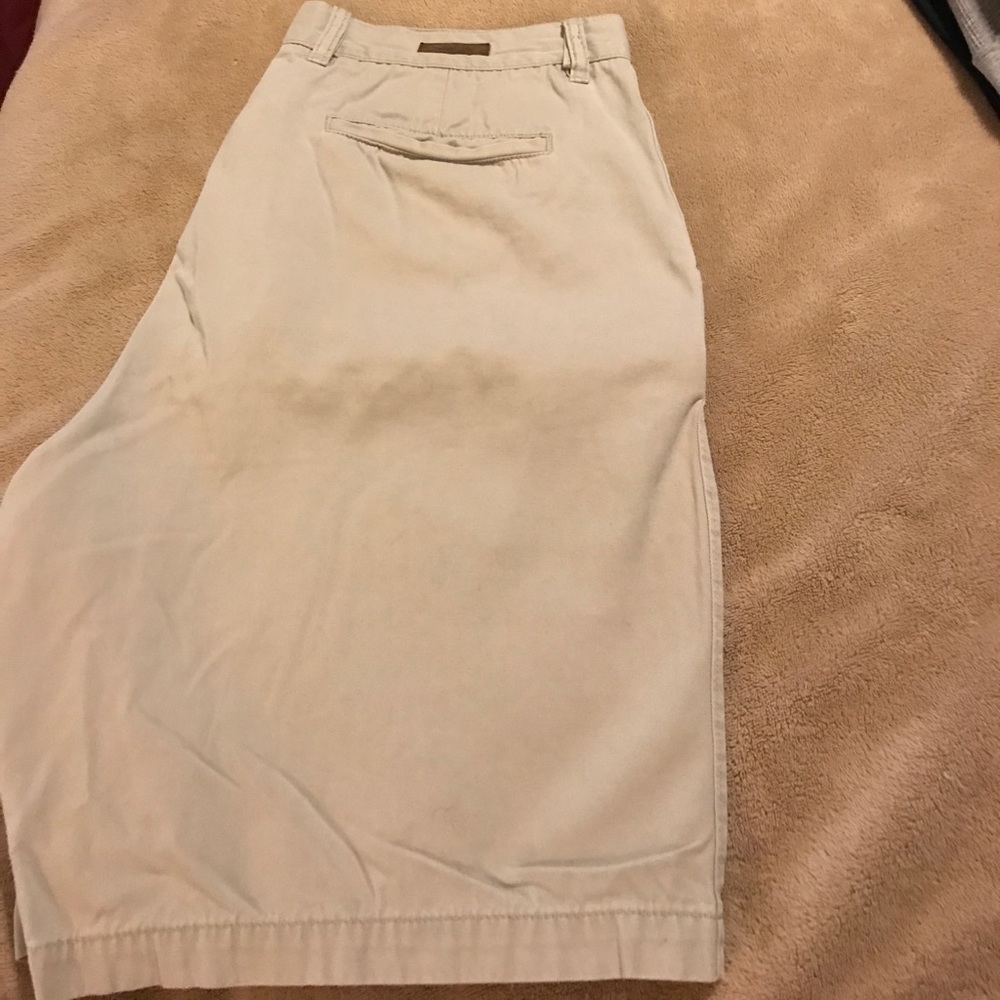 Khaki Indigo Palms shorts