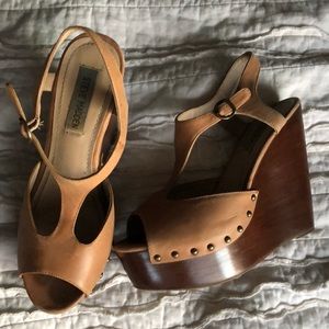 Steve madden warrick clog wedge booties