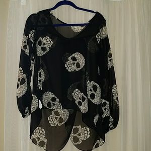 Lovely Day Sugar Skull Blouse