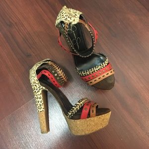 Jessica Simpson platform heels