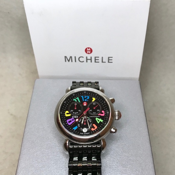 Michele Accessories - 😊GONE😊 Michele Black CSX-36 Carousel Chronograph