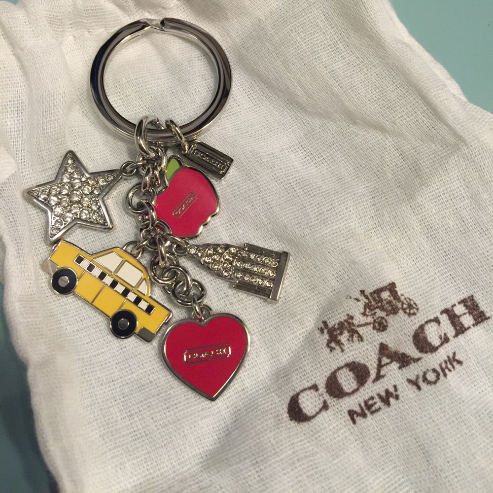COACH New York City Charm Key Chain Key Fob - Picture 1 of 5