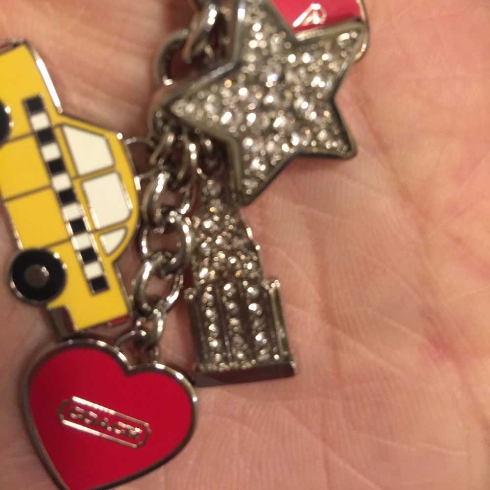 COACH New York City Charm Key Chain Key Fob - Picture 4 of 5