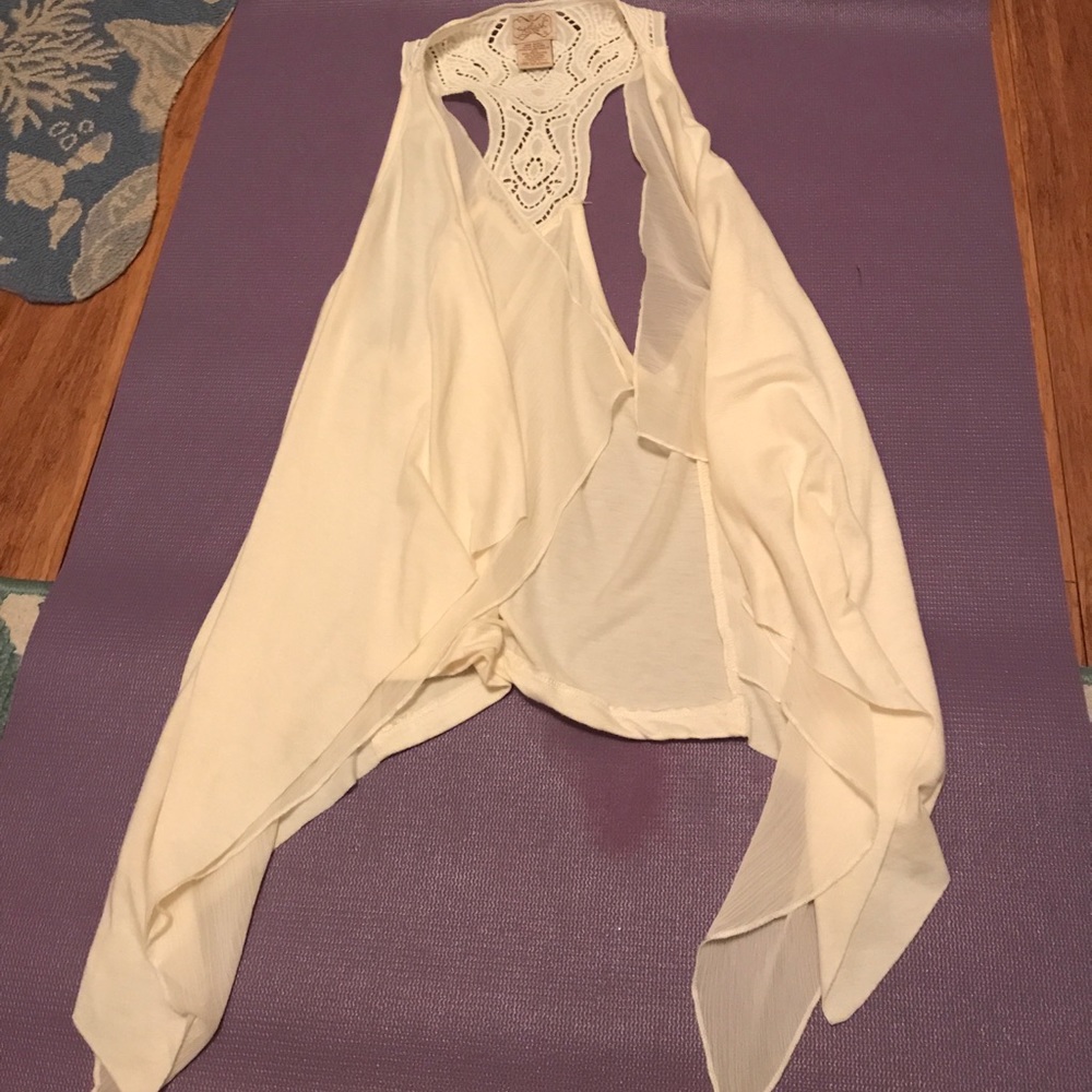 Racer back flowing vest