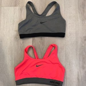Nike pro sports bras