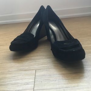 Coach Suede Loafer Wedges
