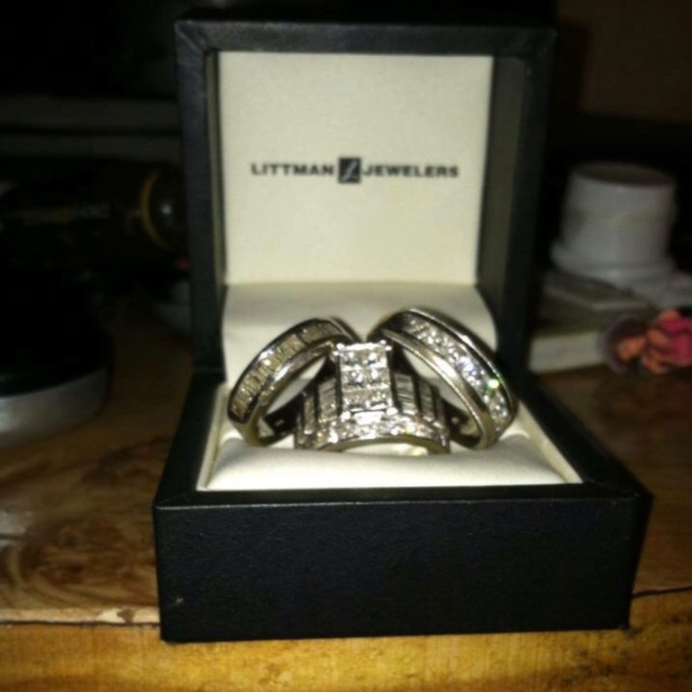 Engagement Ring and 2 bands