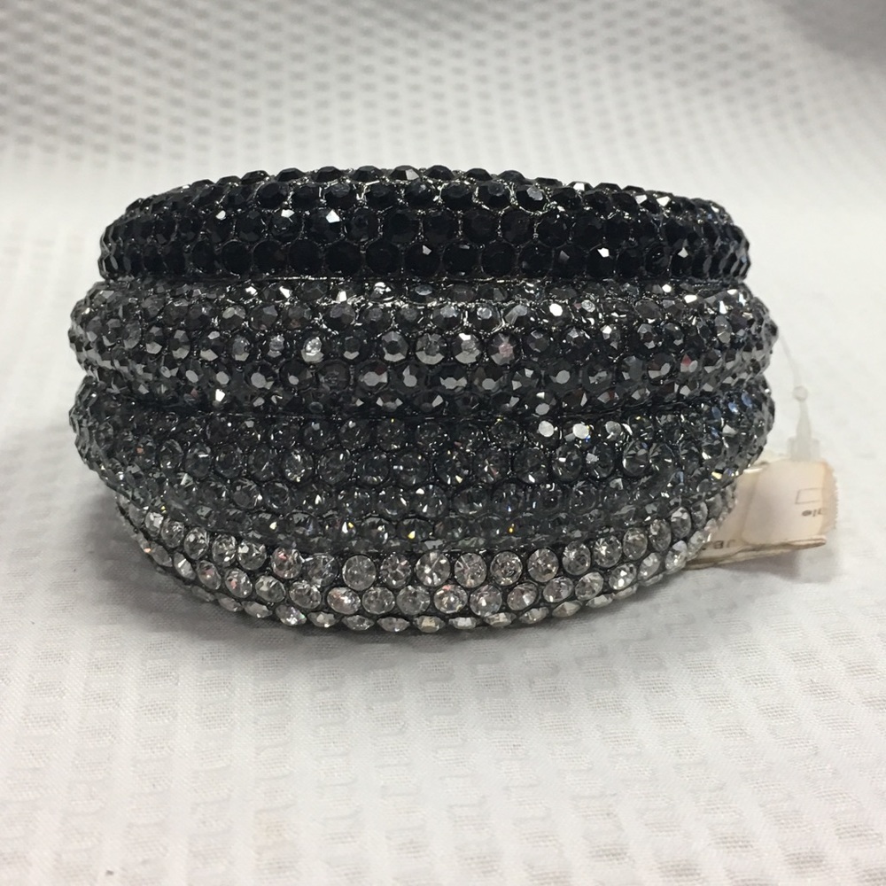 Seriously Chunky Crystal Hinged Bracelet