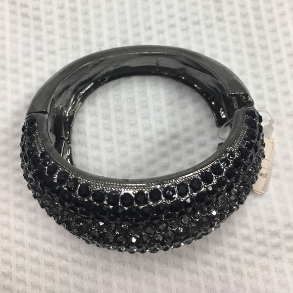 Seriously Chunky Crystal Hinged Bracelet - Picture 2 of 7