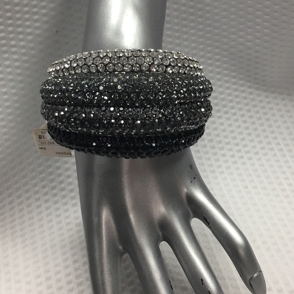 Seriously Chunky Crystal Hinged Bracelet - Picture 6 of 7