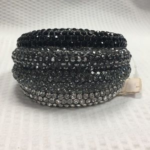 Seriously Chunky Crystal Hinged Bracelet