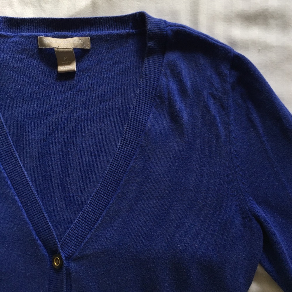 Banana Republic Blue Cardigan