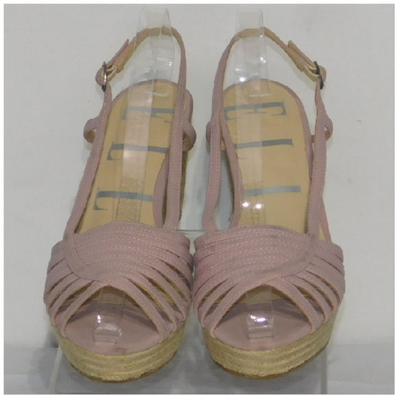 ELLE, Jute Braided Wedge, Strappy Slingback, 8.5 - Picture 3 of 8