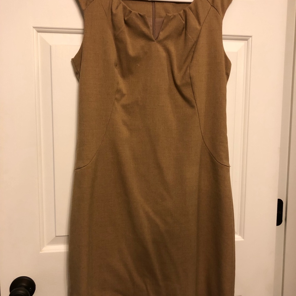 Camel color sheath dress - Sz 10