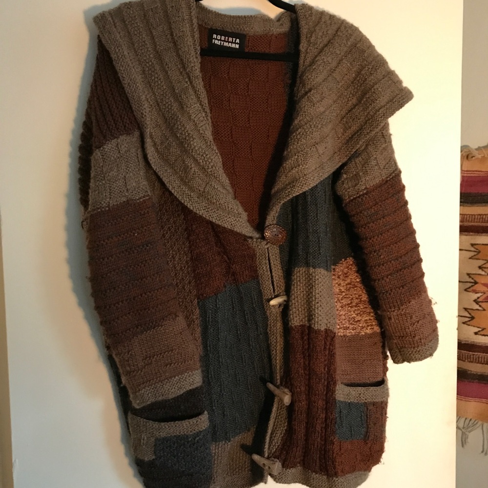 Vintage Oversized Patchwork Cardigan any size