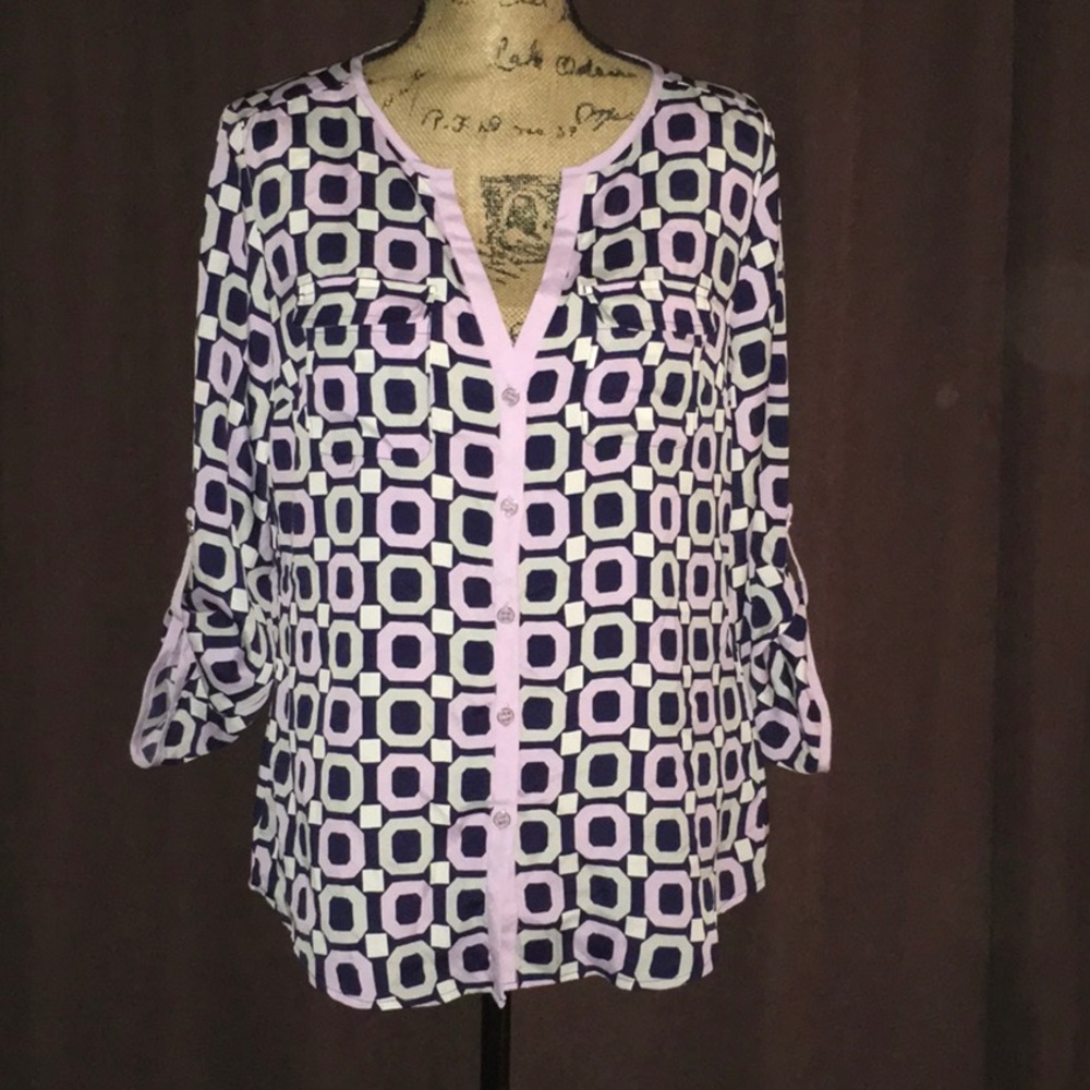 New York & Company Button Down Blouse