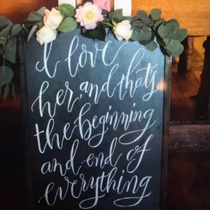 Wedding sign