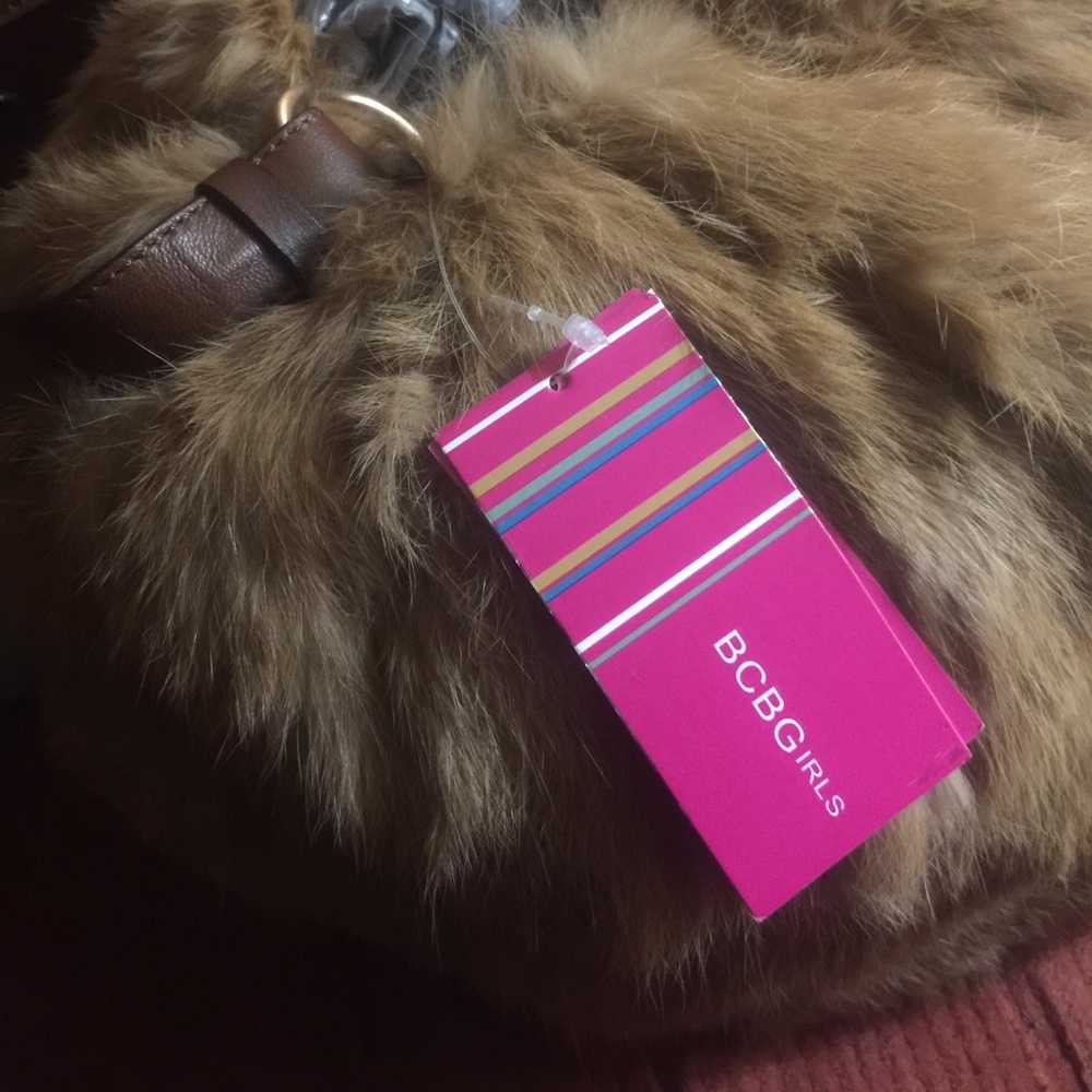 BCBG Genuine Fur Handbag