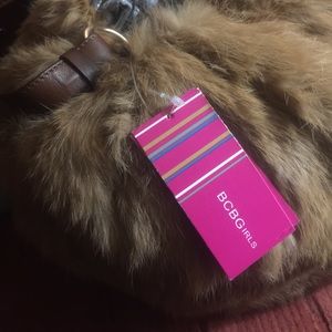 BCBG Genuine Fur Handbag