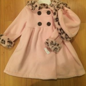 NWT Bonnie Jean winter coat and hat 18 months