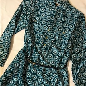 Anne Klein shirt dress with belt size Large