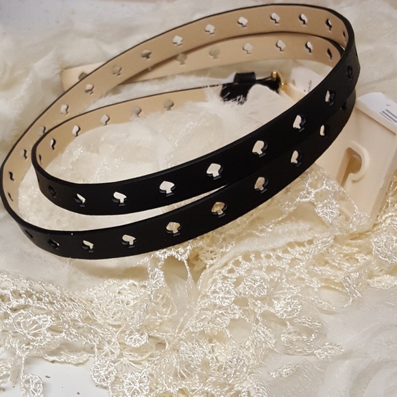 kate spade Accessories - 💲⬇️♠️Kate Spade♠️NY leathercutoutspades belt