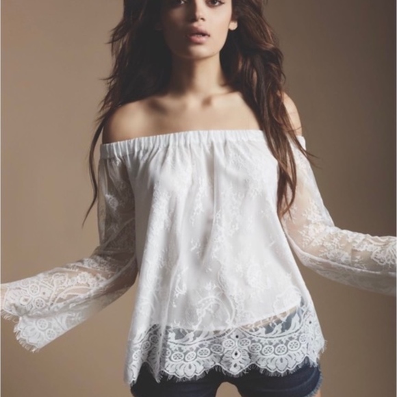 True Religion Tops - 1 LEFT!True Religion Distressed lace Off shoulder