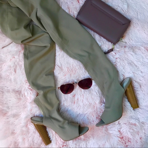 Shoes - Tan Thigh High Boots