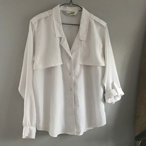 Vintage Diane Von Furstenberg white button up