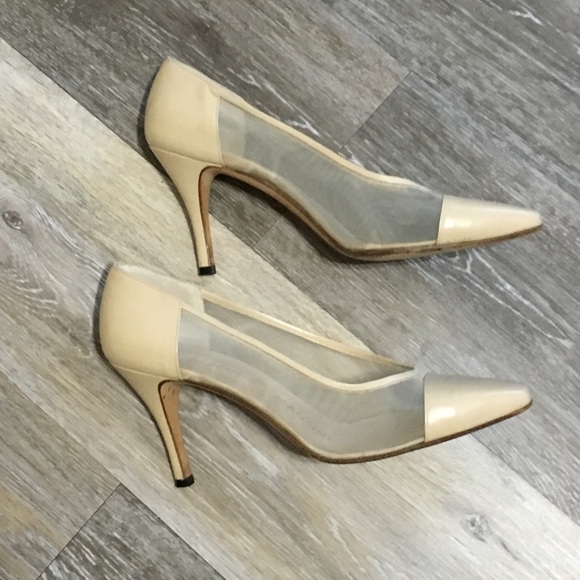 RENÉ MANCINI PARIS • Nude/Mesh Heels - Picture 2 of 8
